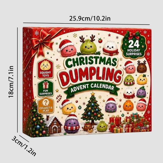 Christmas Dumpling Squishy Advent Calendar – 24 Surprise Toys